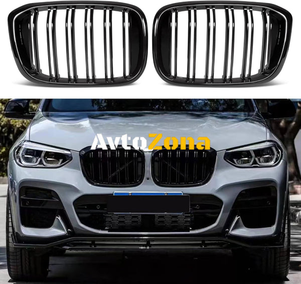 Централни решетки за BMW X3 G01 (11.2017+) - M Design Piano Black - Avtozona