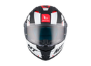 Каска MT STINGER 2 ZIVZE B5 MATT BLACK/WHITE/RED - Avtozona