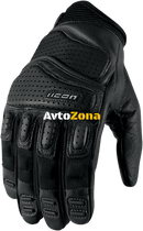 Кожени мото ръкавици ICON SUPERDUTY2 - BLACK - Avtozona
