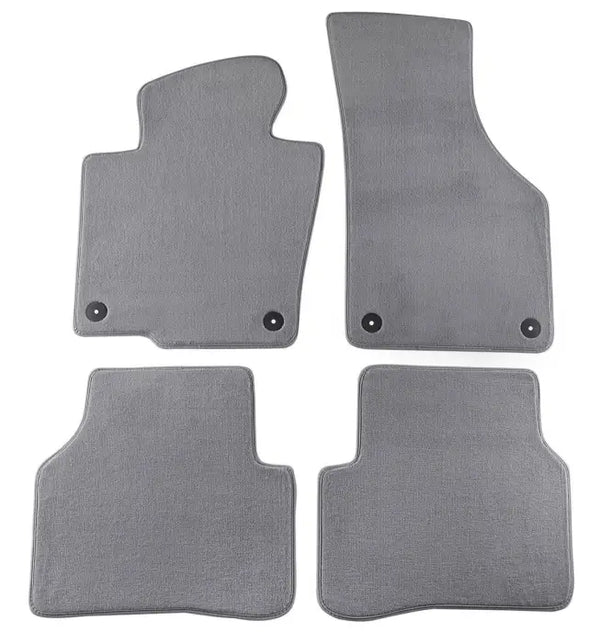 Мокетни стелки Petex за VW Passat B6/B7 (2005-2010) Comet / Сиви / С кръгли отвори - Avtozona