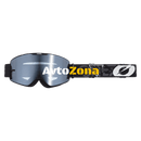 Мотокрос очила B-20 STRAIN V.22 BLACK/WHITE-SILVER MIRROR - Avtozona