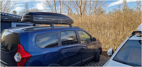 Напречни греди TURTLE AIR2 за Dacia Lodgy (2012–2022) с вградени надлъжни греди – черни
