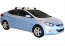Напречни греди Yakima Flush за Hyundai Elantra (2011–2016) – сиви, супер аеродинамични