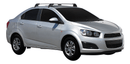 Напречни греди Yakima Flush Black за Chevrolet Aveo седан (2011+)