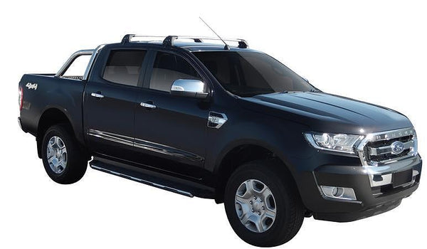 Напречни греди YAKIMA Flush Black за Ford Ranger Double Cab (2012–2021) – черни, алуминиеви, супер аеродинамични