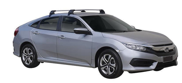 Напречни греди YAKIMA Flush Black за Honda Civic Хечбек с 5 врати (2017+) – черни, супер аеродинамични