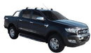 Напречни греди YAKIMA Flush за Ford Ranger Double Cab (2012–2021) – сиви, алуминиеви, супер аеродинамични
