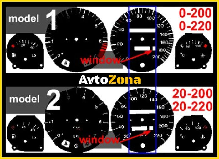 Плазмени циферблати за километраж OPEL CORSA B (93-01) - Avtozona