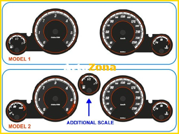 Плазмени циферблати PEUGEOT 406 (99-) и 406 купе - Avtozona