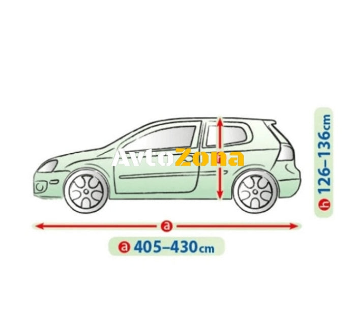 Покривало размер L2 за хечбек/комби сиво Kegel серия Mobile - Avtozona