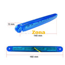 1 брой ЛЕД LED Син Диоден Маркер Габарит Токос със 12 светодиода за камион ремарке бус ван каравана платформа 12V - Avtozona