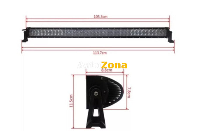 105См 240W Мощен 4D 4Д Епистар Led Bar Лед Диоден Бар Прожектор 12V 24V 14400 Лумена - Avtozona