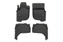 3D Гумени стелки Frogum за Mitsubishi L200 (2019+), 4 части, черни