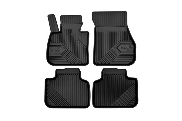 2.5D Гумени стелки Frogum №77 за BMW X1 F48 (2015+), X2 F39 (2018+), 4 части, черни