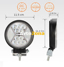 126W LED 42 ЛЕД Диоден Фар Кръгла Работна Лампа Прожектор Халоген Задна Светлина 12V 24V 2100 Лумена с блиц ефект мигаща - Avtozona