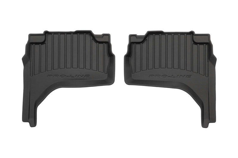 3D Гумени стелки Frogum за Mitsubishi L200 (2019+), 4 части, черни