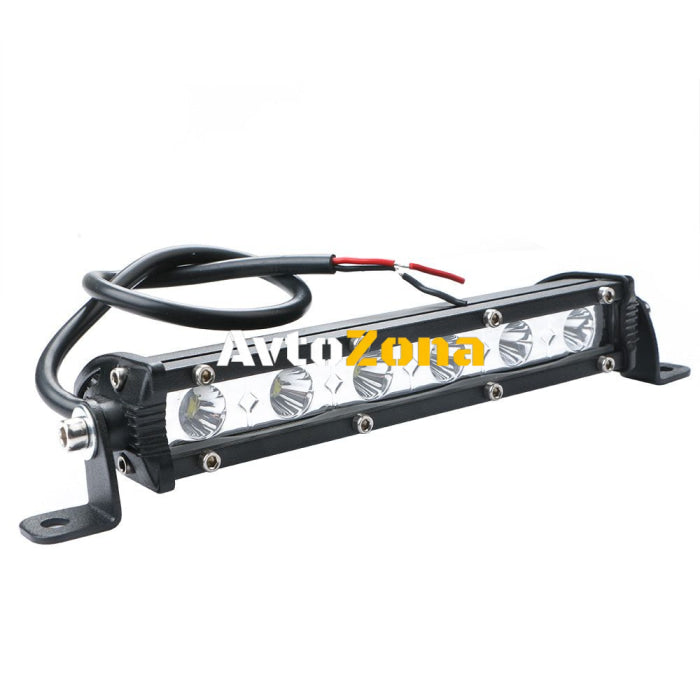 18,5 См Мощен LED бар Flexzon с насочена Spot светлина 18W 6 LED 12V 24V АТВ Джип 4х4 Offroad Камион - Avtozona