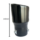 Μαύρη απόληξη εξάτμισης - 140 mm