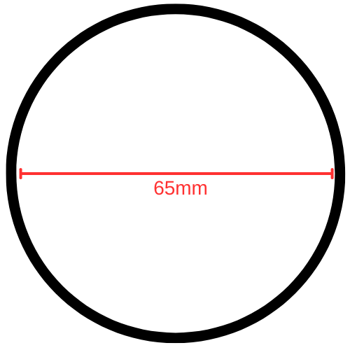 Ακροδέκτης εξάτμισης Akrapovič 65mm