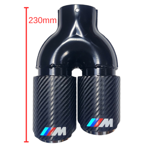 Διπλή απόληξη σιγαστήρα BMW M - Carbon (αριστερά)