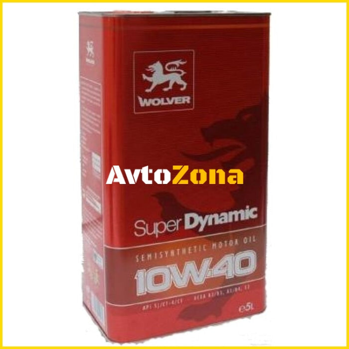 Масло WOLVER 10W40- Super Dynamic 4л. - Avtozona