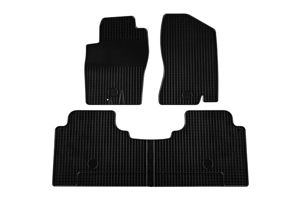 Гумени стелки Gumarny Zubri за Nissan Navara, Pathfinder (2007–2012), 4 части, черни