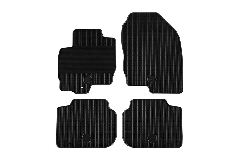 Гумени стелки Gumarny Zubri за Mitsubishi Colt (2004–2009) – 4 части, черни