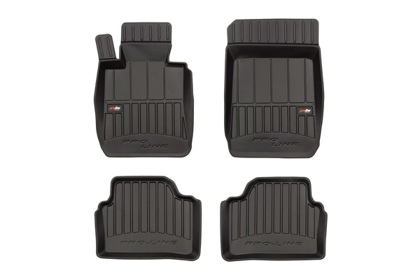 3D Гумени стелки Frogum за BMW Серия 3 E90, E91 (2004–2011), 4 части – Черни