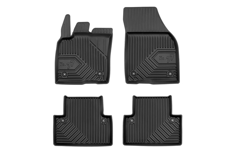 2.5D Гумени стелки Frogum №77 за Volvo V50 (2004–2012) – 4 части, черни