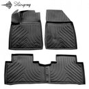 3D гумени стелки Stingray за BYD Yuan Plus (2021+), 4 части, черни