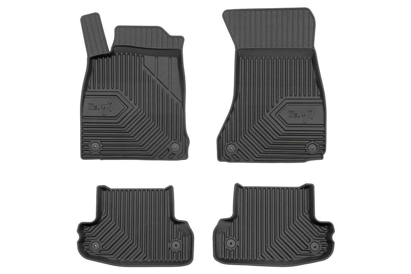 2.5D Гумени стелки Frogum №77 за Audi A5 F5 Coupé (2016+), 4 части, черни