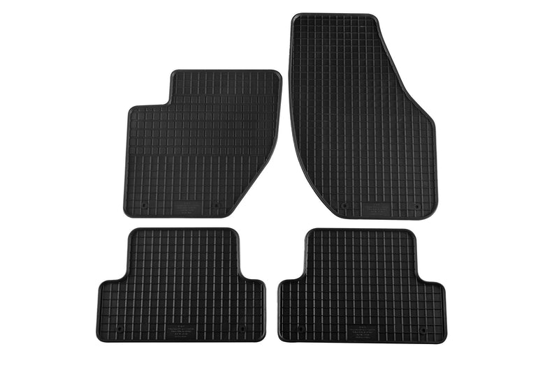 Гумени стелки Petex за Volvo V40 (2012–2019) – 4 части, черни
