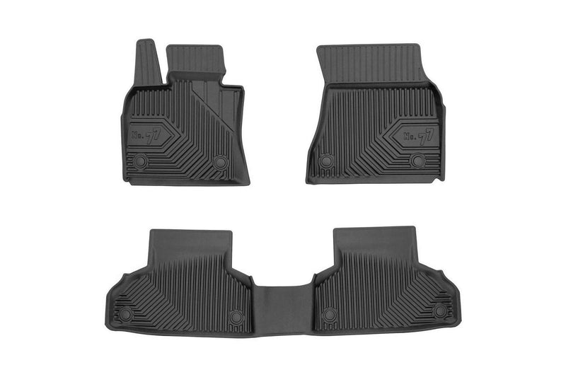 2.5D Гумени стелки Frogum №77 за BMW X6 F16 (2014–2019), 3 части, черни