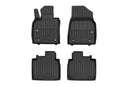 3D Гумени стелки Frogum за Lexus ES (2018+), 4 части, черни