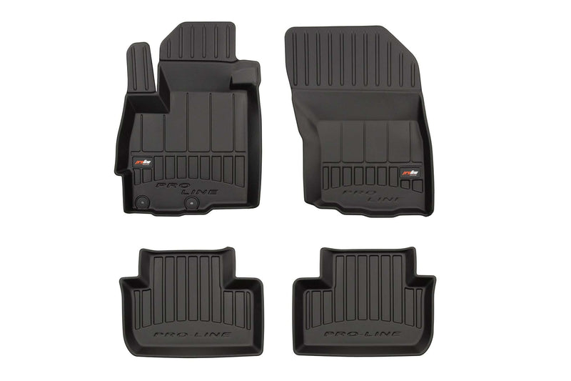 3D Гумени стелки Frogum за Peugeot 4008 (2012–2017), 4 части, черни