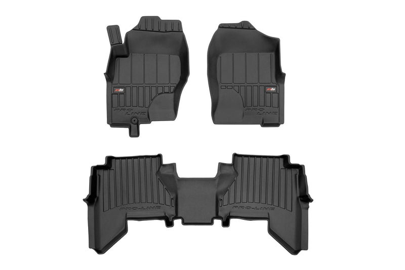 3D Гумени стелки Frogum за Nissan Pathfinder III (2005–2014), комплект 4 части, черни