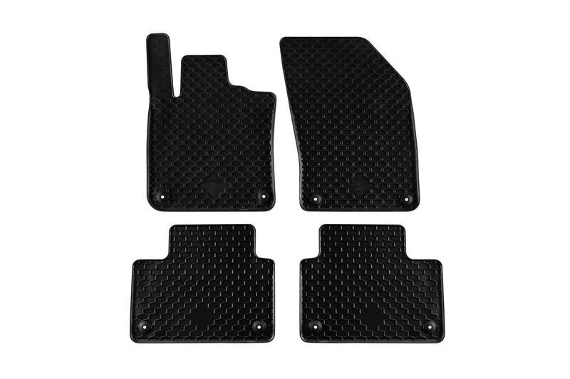 Гумени стелки Gumarny Zubri за Volvo V60 (2019+), 4 части, черни