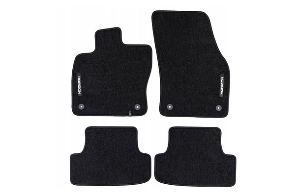 Мокетни стелки Frogum Horizon за Audi Q2 (2020+), 4 части, черни