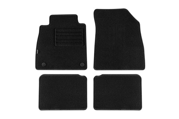 Мокетни стелки Petex за Nissan Micra K14 (2017+) Rex, 4 части, черни