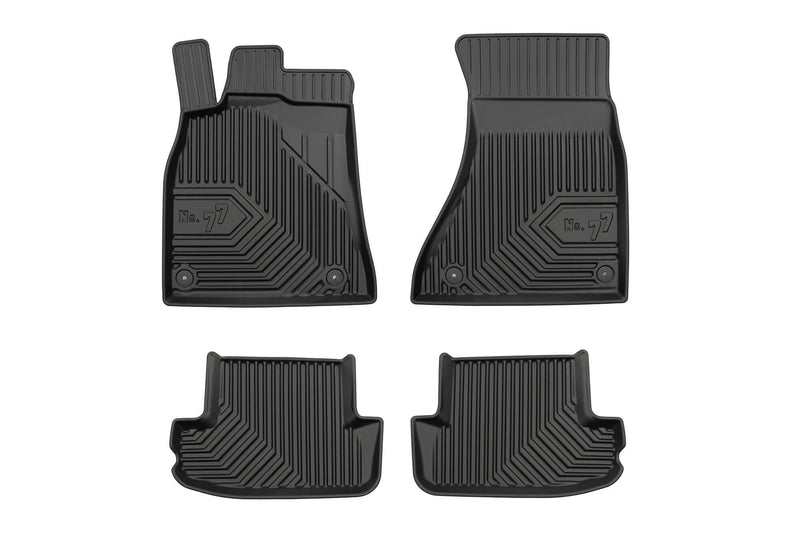 2.5D Гумени стелки Frogum №77 за Audi A5 8T купе (2007–2016), 4 части, черни