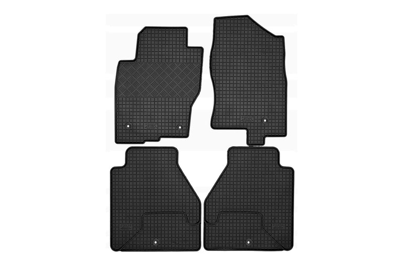 Гумени стелки Rigum за Nissan Navara (2010+) / Pathfinder (2010+), комплект 4 части, черни