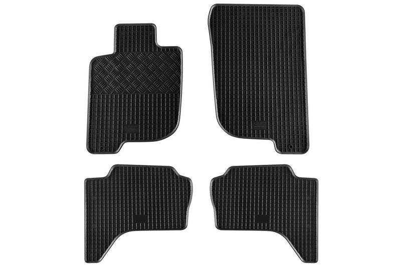 Гумени стелки Rigum за Mitsubishi L200 (2007+), 4 части, черни