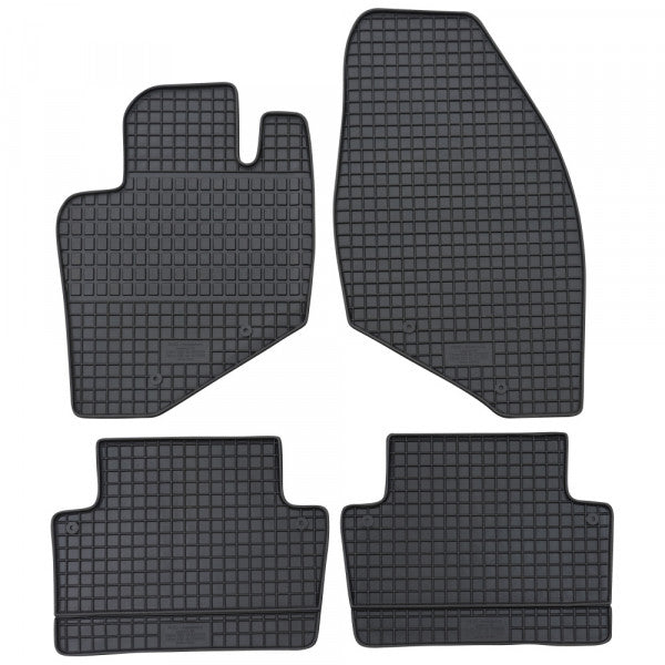 Гумени стелки Petex за Volvo XC70 (2000–2007), 4 части, черни
