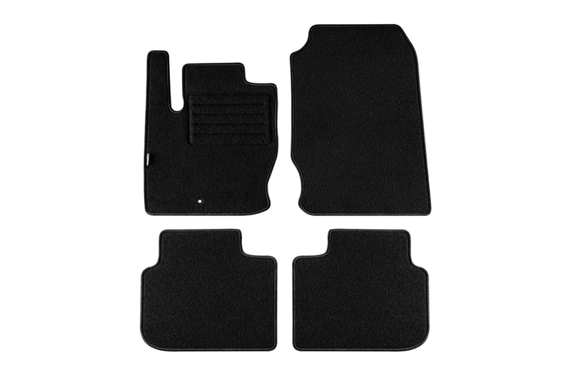 Мокетни стелки Petex за Mitsubishi Colt (2010–2013) Rex – 3 врати, 4 части, черни, захват B058