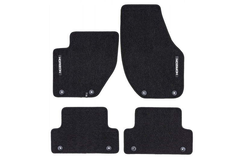 Мокетни стелки Frogum Horizon за Volvo V40 (2012–2019), 4 части, черни