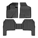 3D гумени стелки Stingray за Hyundai Santa Fe II (CM) (2006-2010), 5 части, черни