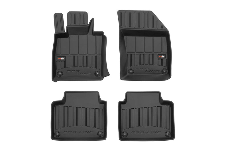 3D Гумени стелки Frogum за Volvo V90 (2016+) – 4 части, черни