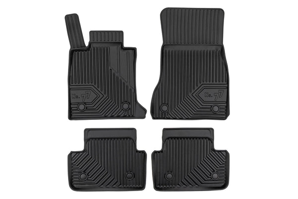 2.5D Гумени стелки Frogum №77 за BMW Серия 5 G60 седан, G61 комби (2023+) – 4 части, черни