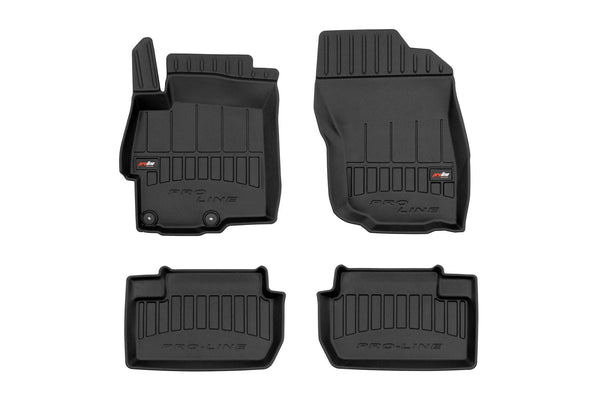 3D Гумени стелки Frogum за Mitsubishi Lancer VIII (2007–2017), 4 части, черни