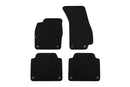 Мокетни стелки Petex за Audi A8 (2017+), 4 части, черни, Saturn, захват B01A8
